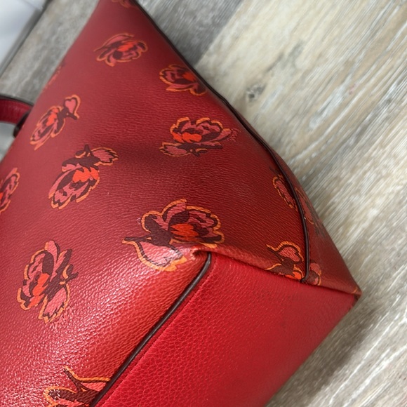 Coach Floral zip top tote - Picture 5 of 9